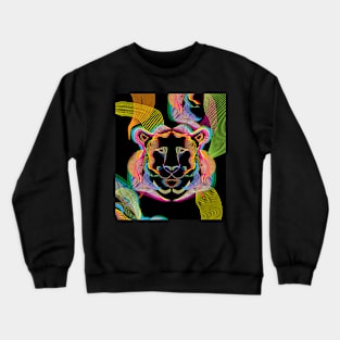 Neon Lion Blend Crewneck Sweatshirt